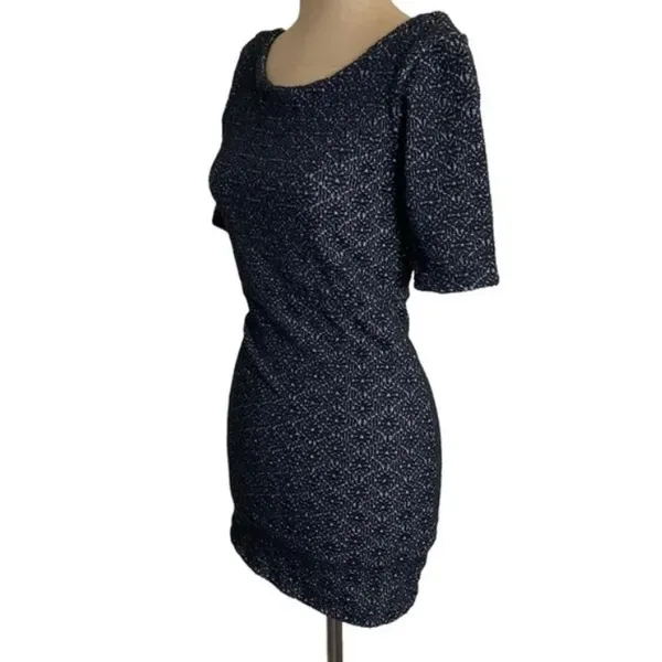 Free People Lady Pucker Scoop Back Mini Dress Womens Size XS‎ Black/White - Image 4