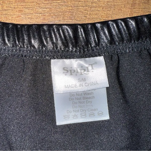 Shiny Black Women's Booty Shorts - Image 8