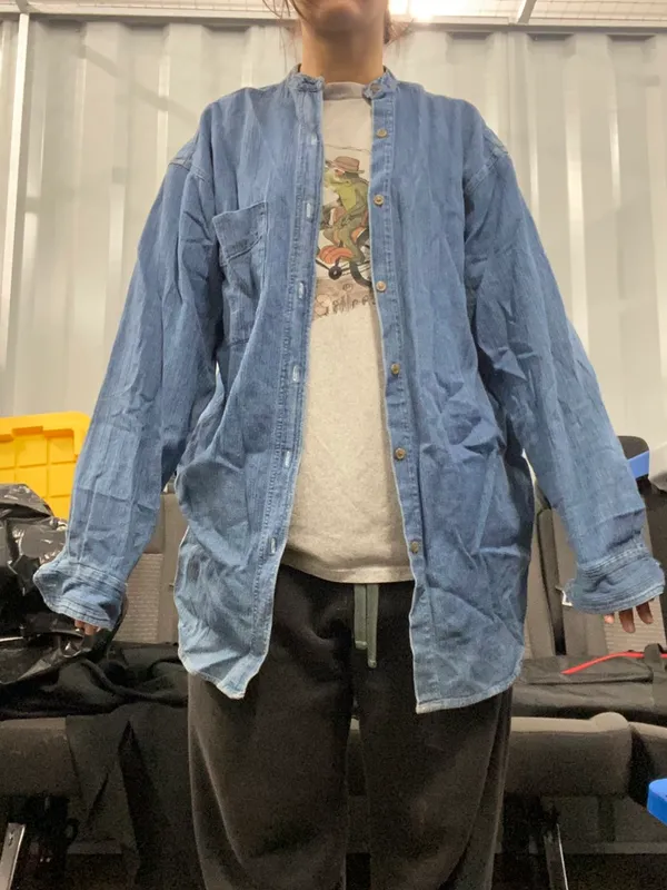 Denim Shacket Blue - Image 6