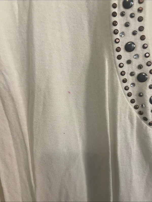 BKE Cream Long-Sleeve Top with Studded Cuffs - Image 5