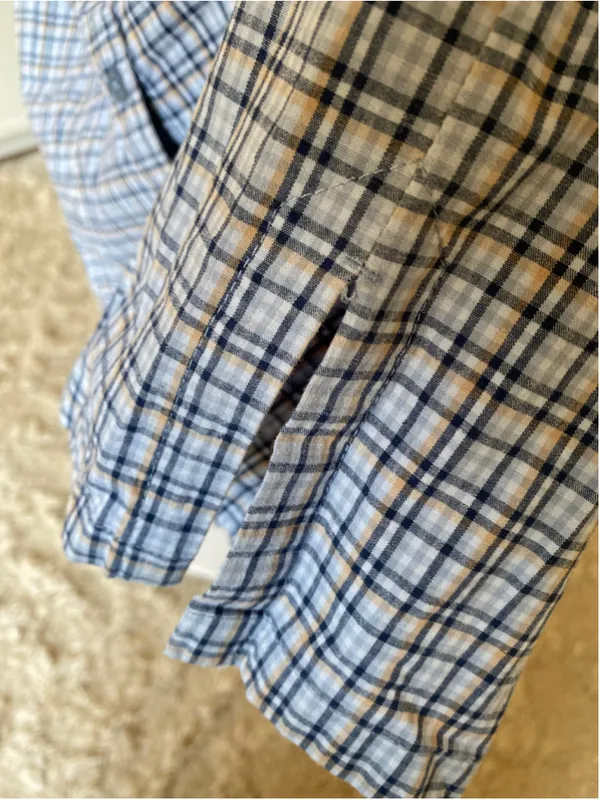 Cherokee Plaid Sleeveless Button Front Shirt Dress Preppy Coastal L - Image 6