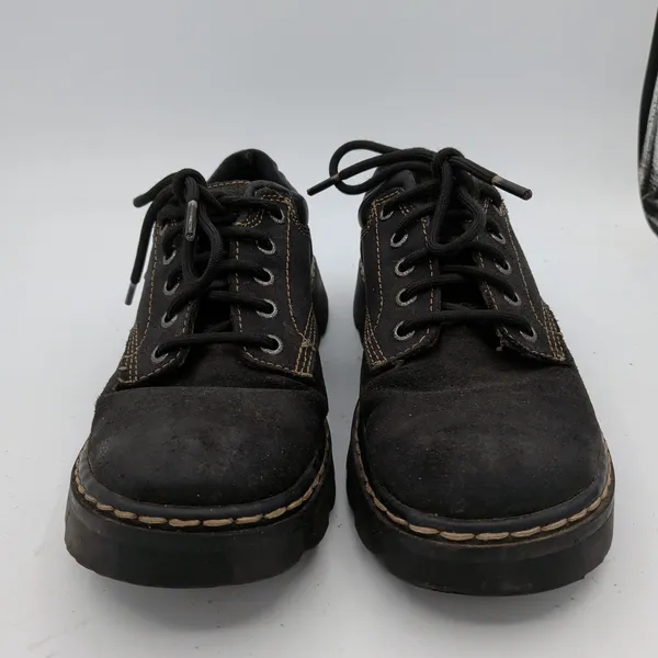 Skechers 45120 Black Leather Chunky Platform Oxford Shoes Womens 8 Y2K Grunge - Image 3