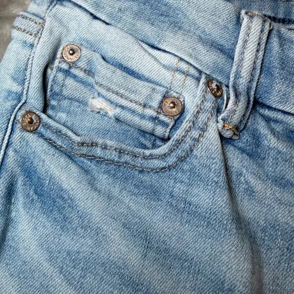 American Eagle Womens 4 Regular Hi-Rise Jegging Jeans Luxe Stretch Distressed - Image 16