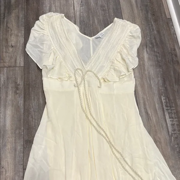 NWT BALTIC BORN IVORY JENNIFER DEEP V-NECK MAXI BOHO DRESS/Maternity SIZE SMALL - Image 10