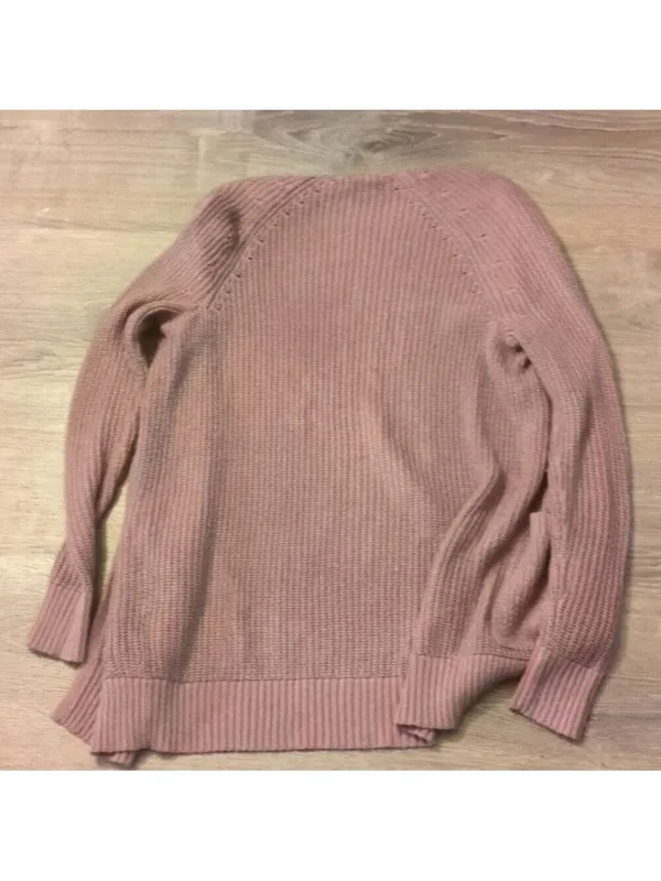 American eagle purple open Cardigan with pockets size small - Image 4