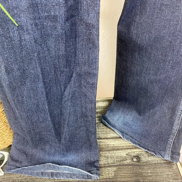A Pocket Flair hem Low Rise Blue Jeans By 7 For All Mankind 28 - Image 3