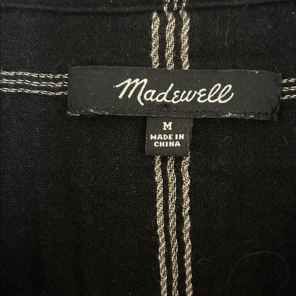 Madewell flap pocket light spun gauze shirt sz M - Image 3