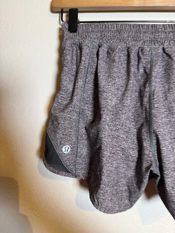 Lululemon Hotty Hot Short II *Long 4" Heather Lux Multi‎ Black - Image 4