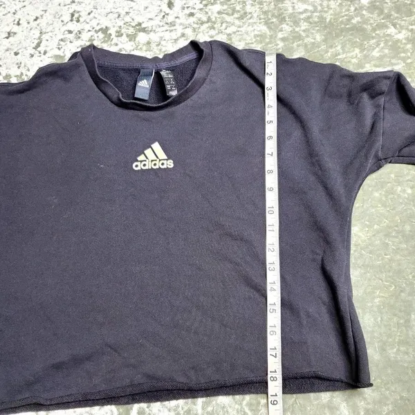 Adidas‎ Cropped Tie Dye Letters Sweatshirt - Image 5