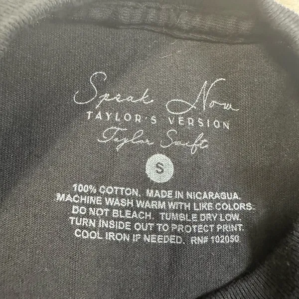 Taylor Swift Black and Purple SPEAK NOW Graphic Tee Taylor’s Version - Image 9