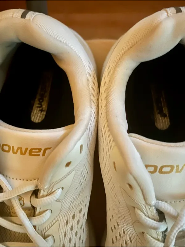 BATA XORISE +100 RN FROS White Lace-Up Sneakers with Power Gold Tag - Size 7 - Image 3