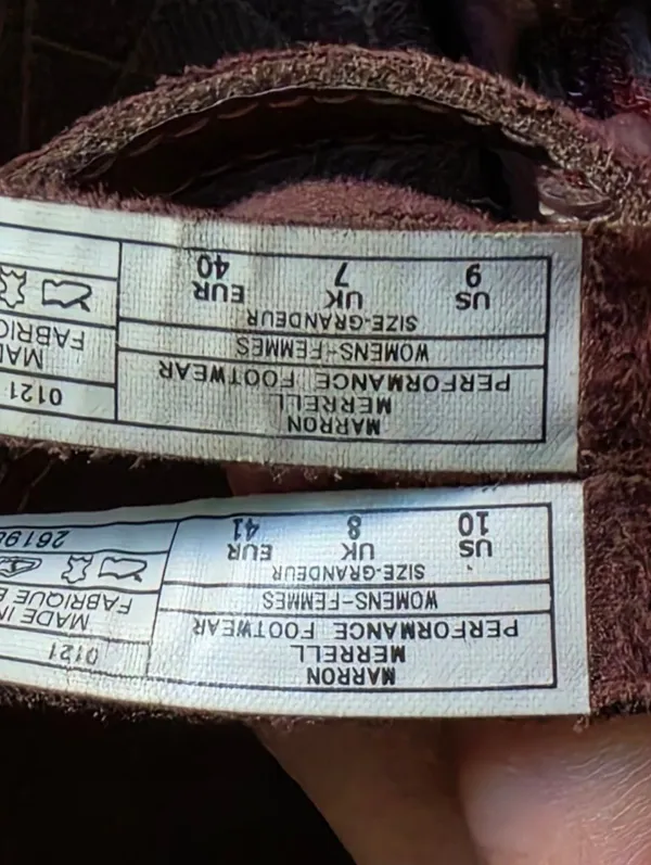 Merrell slide sandals Marron suede 2 Sized Shoes size 9 & 10 - Image 3