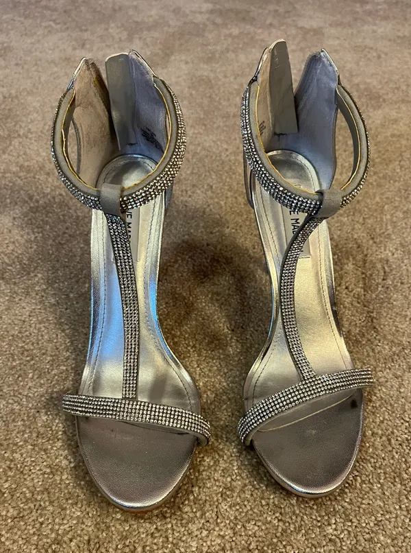Steve Madden Sparkly Prom Homecoming Heels - Image 3