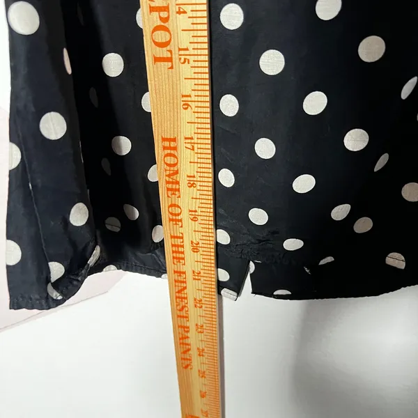 My Michelle Vintage Y2K Black Polka Dot Tank‎ Top Medium Preppy 90s Mod - Image 5