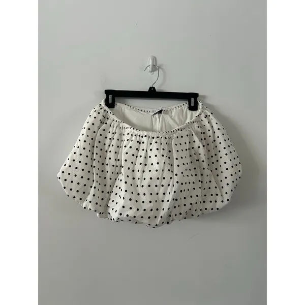 Peppermayo Heather Polka Dot Black White Bubble Skirt Set NWT Size 8 - Image 7