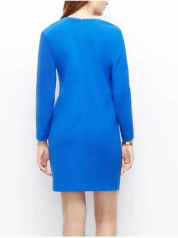 Ann Taylor Petite Side Zip Long Sleeve Dress - Image 2