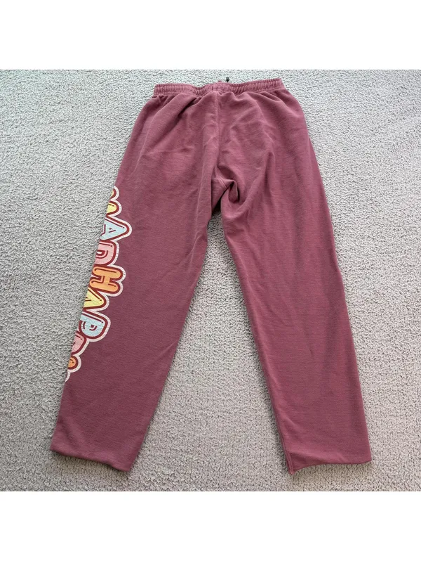 Madhappy Graphic Logo Sweatpants Womens Small Pink Mauve - Image 2