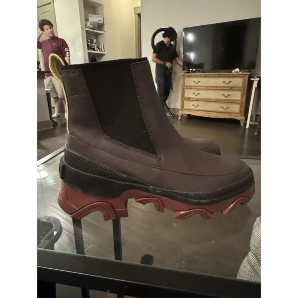 Sorel D47104 Womens Burgundy Purple Brex Chelsea Lug Sole Boots Size 7.5 - Image 6