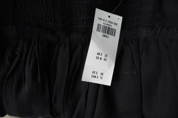 Abercrombie Long Sleeve Black Ruched Sweetheart Puff Sleeve Top Size S - Image 7