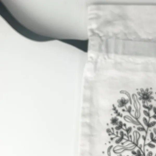 Sephora It's Me O'clock Drawstring Cloth MakeUp Delicates Travel Bag White New - Image 3