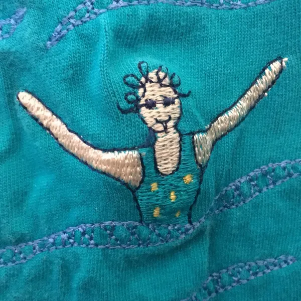 FINAL MARKDOWN White stag embroidered blouse large - Image 4