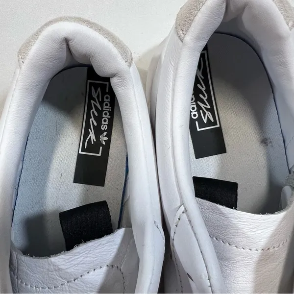 Adidas Sleek Platform White Gold Women's Leather Sneaker Size 8.5 #696 - Image 6