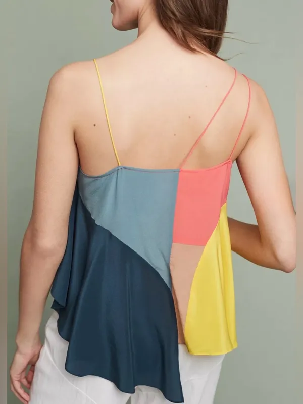 Anthropologie 🆕Lilka By 100% Silk Vista Colourblocked Cami Top M🆕 - Image 2
