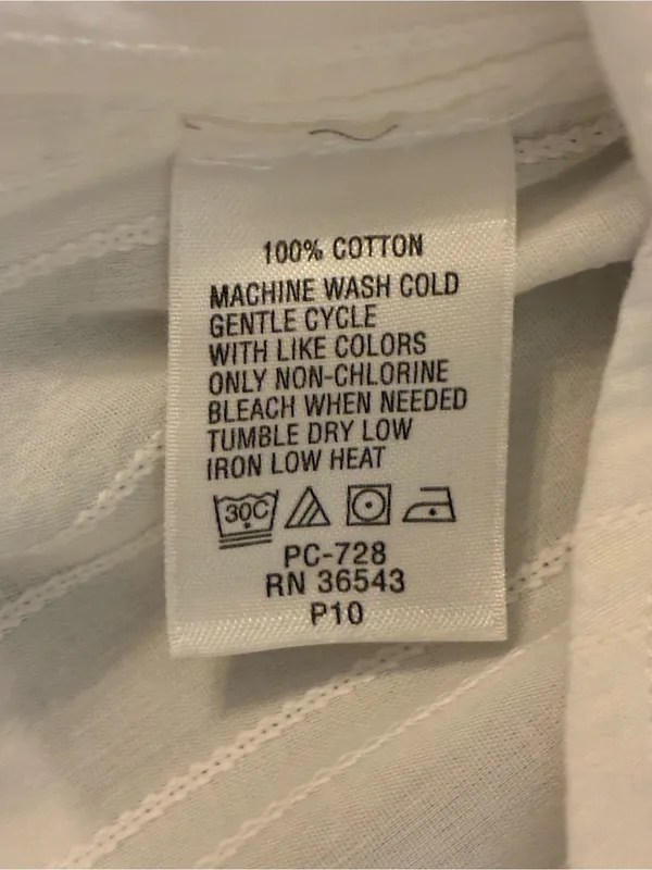 Classic Women’s IZOD Size Small White Button-Down Shirt 100% Cotton - Image 6