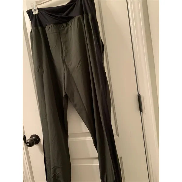 Isabel Maternity Women's Size XXL Active Wear Jogger Pants Olive Green … - Image 3