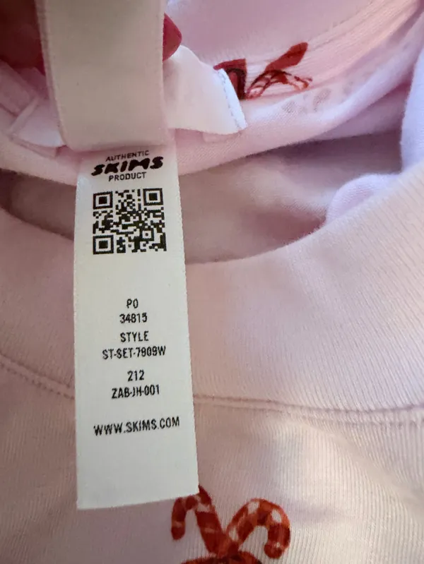 Skims long sleeve relaxed fit boyfriend tee limited edition sz XL cozy chic NWT - Image 8
