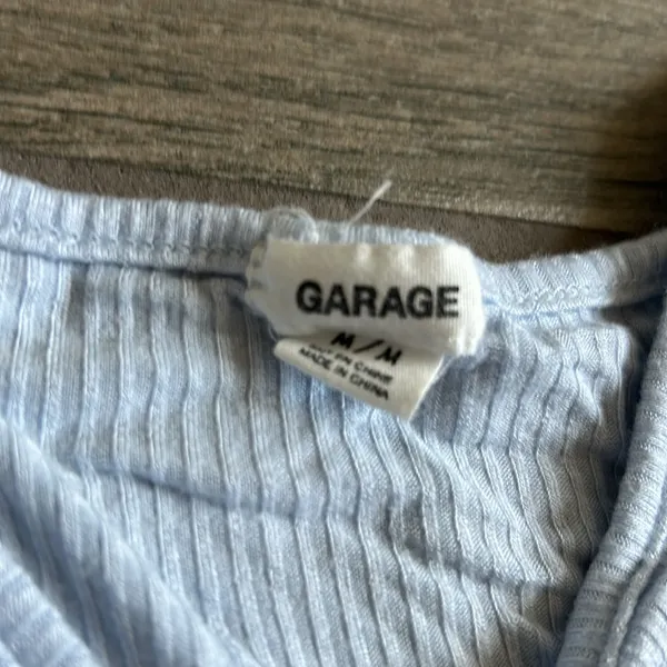 Garage ribbed scrunch front tank top - Image 3