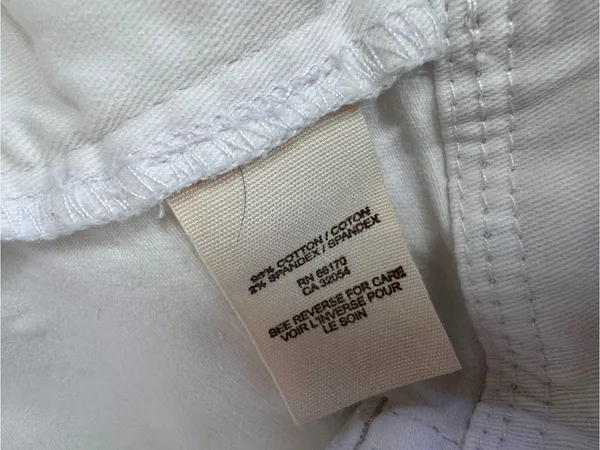 Free People White Cotton Shorts Womens 31 Beachy Summer Casual Classic - Image 5