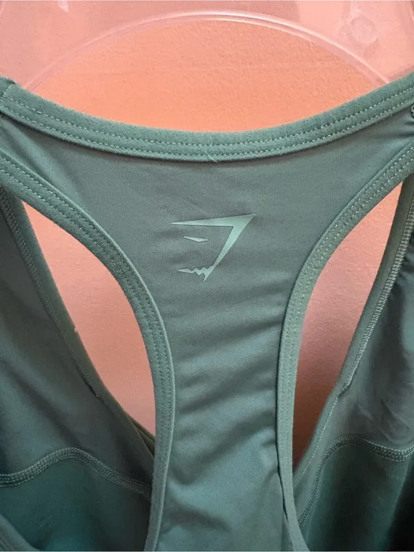 Gymshark x Whitney Simmons Sage Green Twist Front Sports Bra & Biker Shorts Set - Image 10
