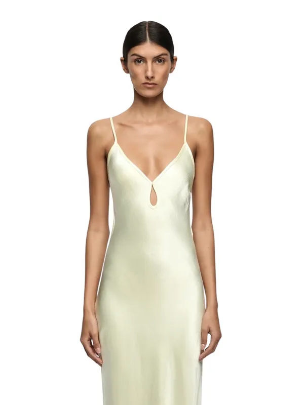 Bec & Bridge Cedar City Slip Maxi Dress with Keyhole V-Neck Size 4 - Image 2