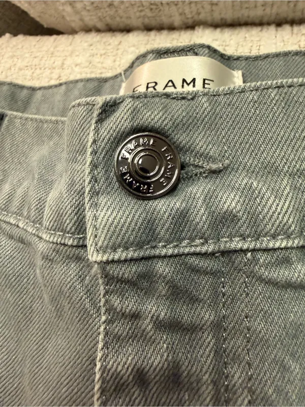 Frame Denim The Cuffed Utility Trouser in Slate Gray Women’s Size 28 Cotton Pant - Image 7