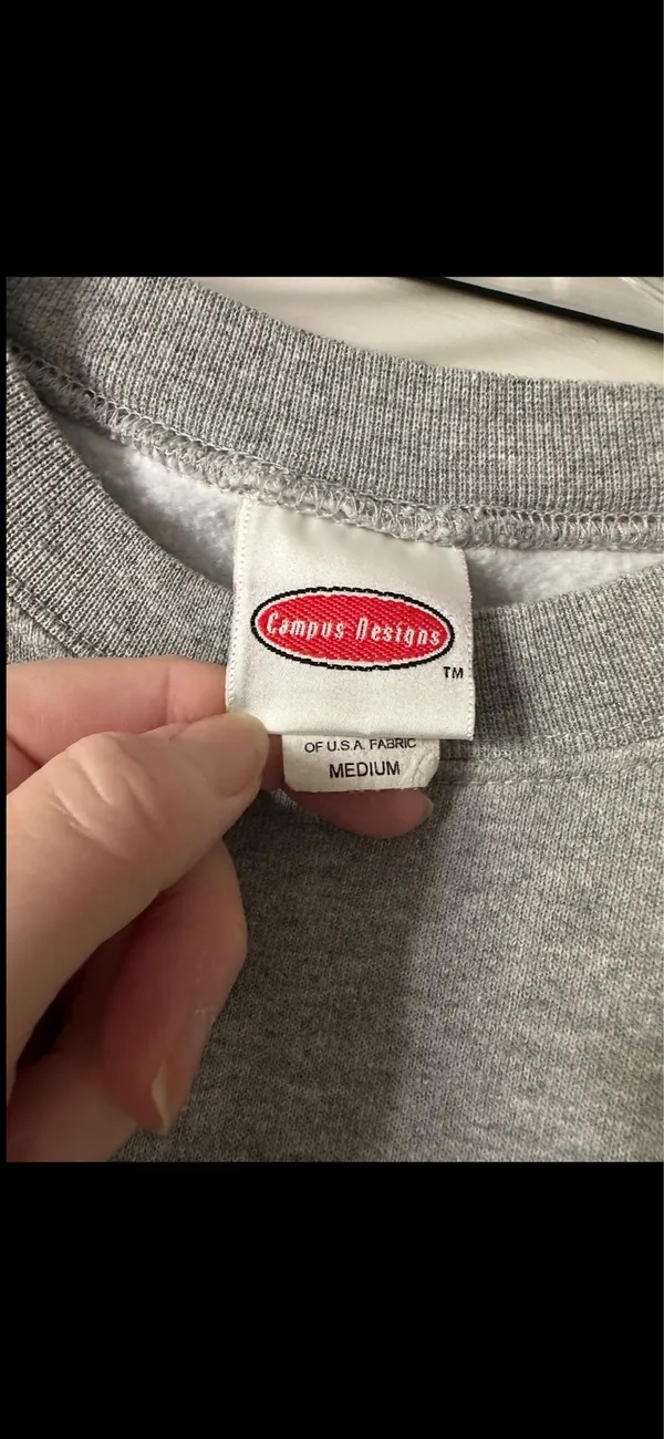 campus designs MSU grey crewneck Gray Size M - Image 4