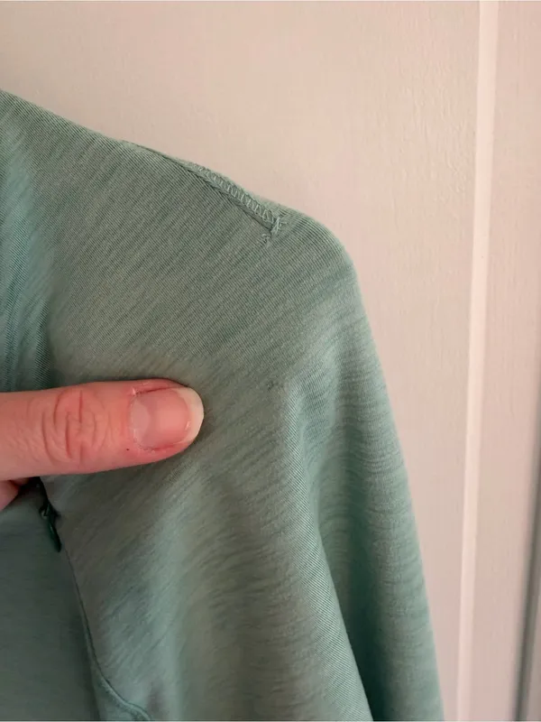 Apana Mint Green Quarter Zip Pullover Thumbhole Active Top‎ Women’s M - Image 9