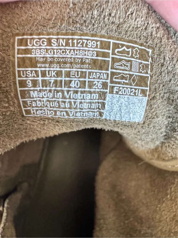UGG Deconstructed Lace Up Hiker Boot Olive Green Size 9 1127991 - Image 6
