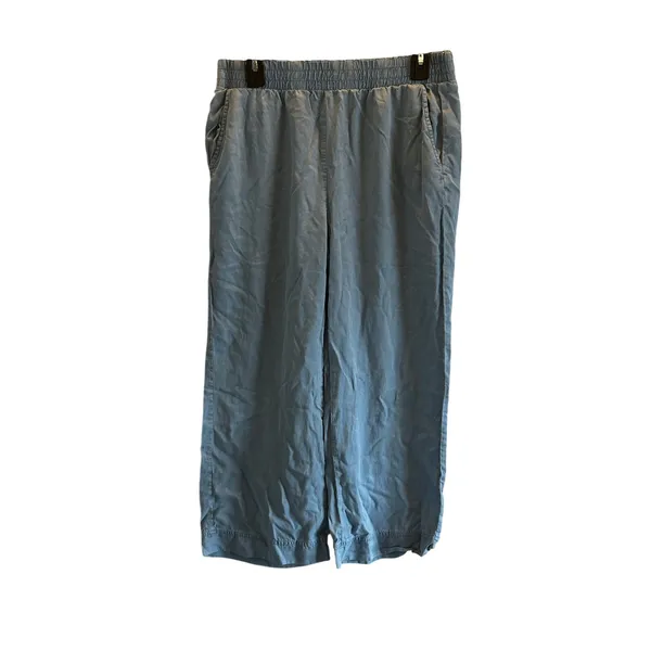 Threads 4 Thought blue chambray elastic waist pants sustainable Medium - Image 2