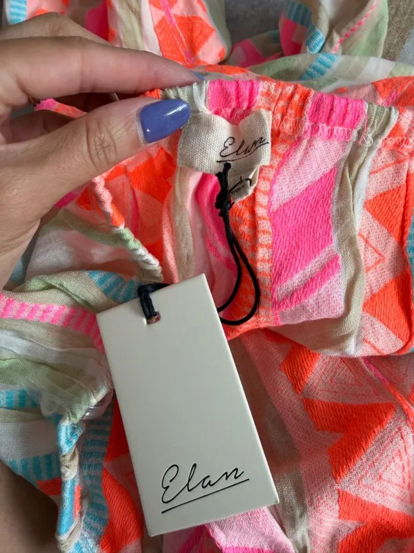 ELAN Strapless Multicolor Jumpsuit Size Large NEW NWT - Image 8