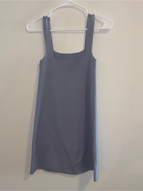 Women’s Zara Blue/Grey Dress Size: XS - Image 2