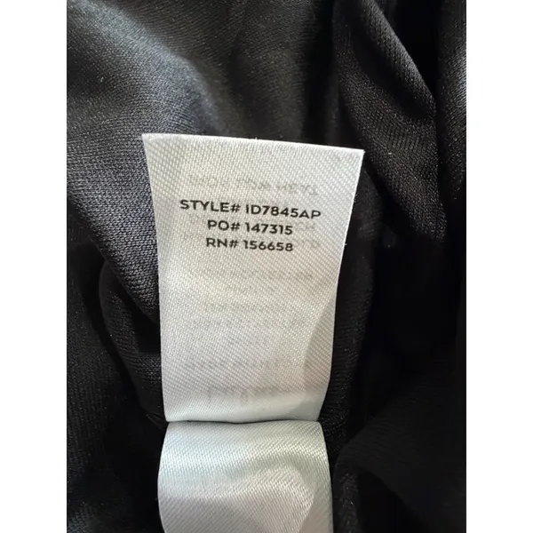 Lulus‎ Fabulous Encounters Black Satin Long Sleeve Midi Dress XS Party Cocktail - Image 11