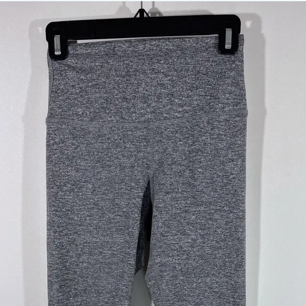 Quince Heather Charcoal Grey Ultra-Soft High-Rise Leggings Womens MED Sporty Gym - Image 3