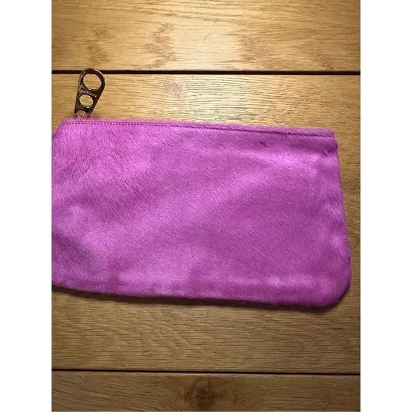 Paule Ka purple pink animal hair clutch - Image 3