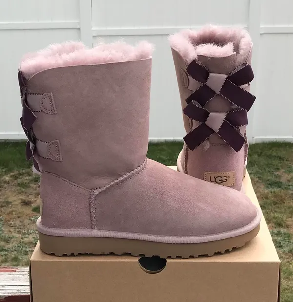 UGG Bailey Bow II Shimmer Boots - Image 4