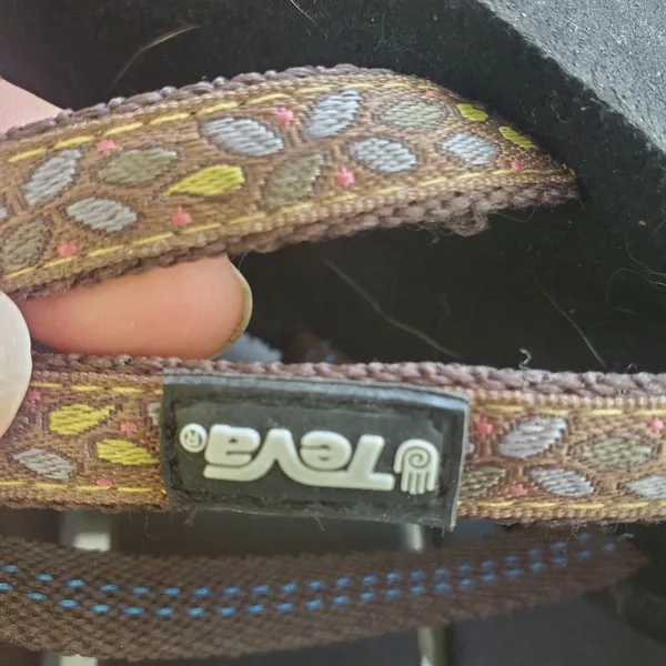 Teva Brown and Black Sandals with Patterned Strapsteva Mush Imperfection On Top - Image 4