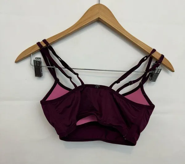 Victoria’s Secret PINK strappy maroon bralette xsmall - Image 2