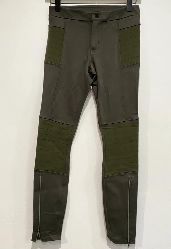 Athleta Trailsetter Ponte Motion Moto Pants Leggings Size 2 - Image 2