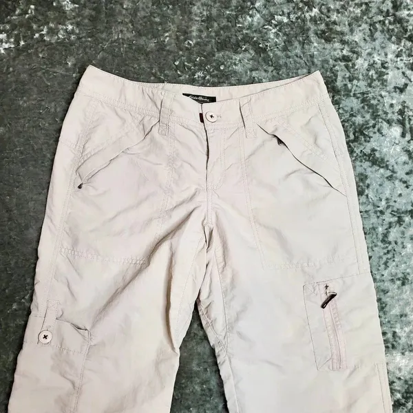 Eddie‎ Bauer Cargo Capri Wide Leg Nylon Pants - Image 2