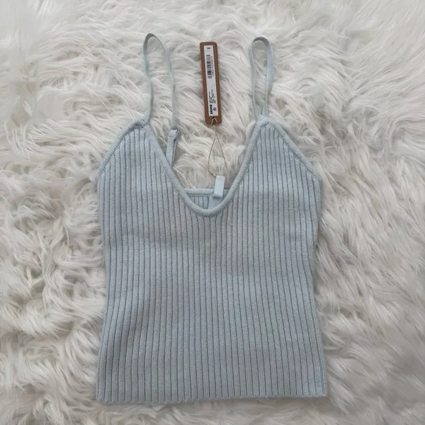 Skims Snow Bunny Shop Knit Cami Cloud Size Small - Image 2